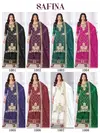 Safina By Banwery Chinon With Embroidered Kurti With Bottom Dupatta Suppliers In India